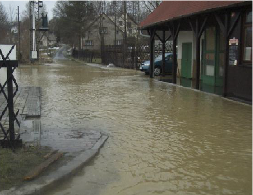 Povodeň v Klimkovicích v roce 2006