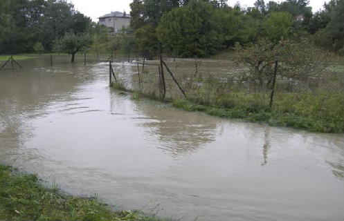Povodeň v Klimkovicích v roce 2007