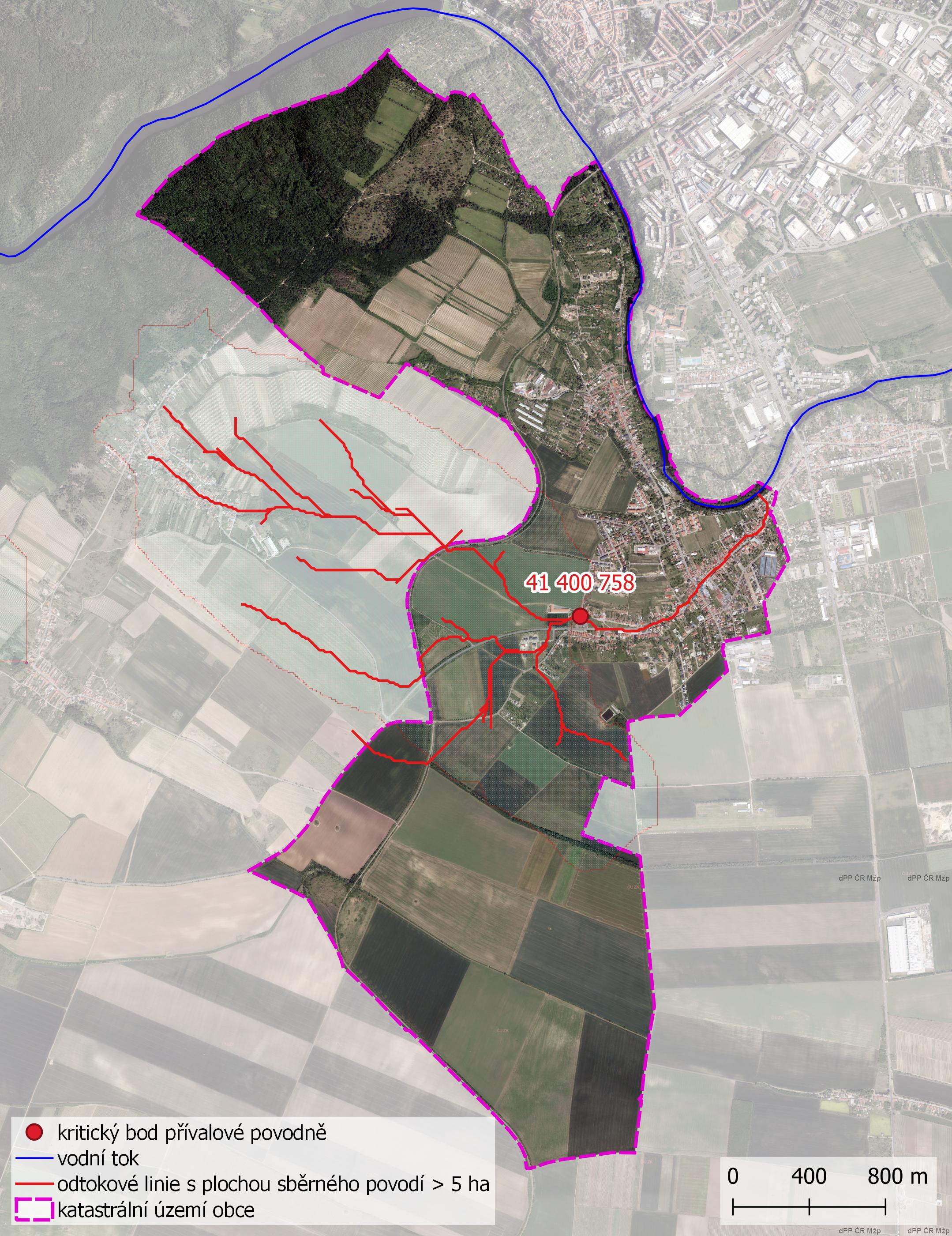 Zhodnocení vzniku přívalových povodní na území obce Nový Šaldorf-Sedlešovice metodou kritických bodů