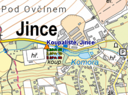 Jince - koupaliště (Ohrazenický potok)