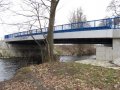 Průtočný profil silničního mostu přes řeku Moravu