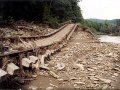 Poškozená železniční trať