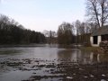Povodeň na vodním toku Oslava v roce 2005 - vybřežení v obci Naloučany