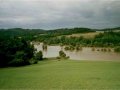Povodně 2002 - pohled na Berounku od Čivic (2)