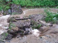 Povodně v roce 2017 v místní části Račany způsobené vodním tokem Žleby