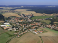 Letecký snímek města Zbýšov