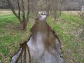 Vodní tok Čižina v místní části Pocheň