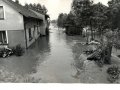 Povodeň v roce 1978 - voda v intravilánu obce