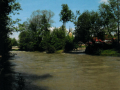 Povodeň 17. května 2010 (stav Vsetínské Bečvy z mostu u č. p. 443)