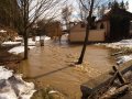 Fotodokumentace povodně v roce 2006. Zdroj: Archiv obce Dlouhá Ves.