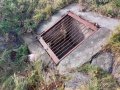 Kritické místo - vpusť z pole pod firmou CS-CONT s.r.o. nad Uhelnými sklady