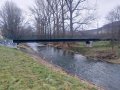 Lávka pro pěší přes Mor. Sázavu u rybníku Oborník