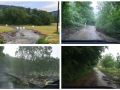Fotodokumentace bleskové povodně v obci Malá Bystřice ze dne 5. 6. 2019