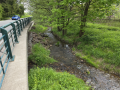Charakter koryta Lučního potoka u č.p. 487